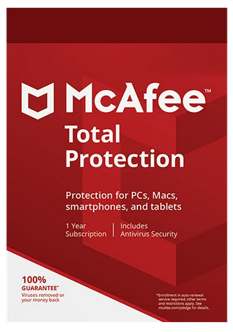 McAfee Total Protection 1 Year 5 Device Product Key